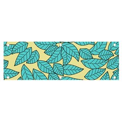 Illustration Sheets Dry Leaves Print Pattern Banner And Sign 6  X 2  by Ravend