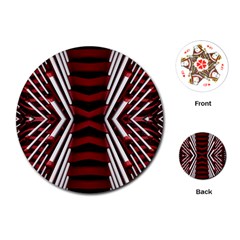 Abstract Pattern Playing Cards Single Design (round)