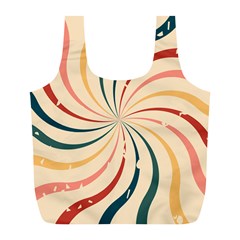 Swirl Star Pattern Texture Old Full Print Recycle Bag (l)