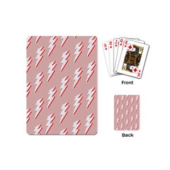 Thunder Flash Abstract Texture Art Playing Cards Single Design (mini) by Ravend