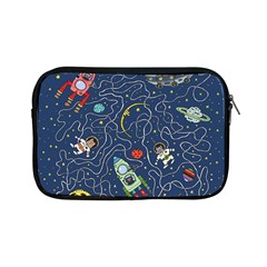 Illustration Cat Space Astronaut Rocket Maze Apple Ipad Mini Zipper Cases by Ravend