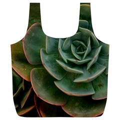Green Orchid Plant Pattern Full Print Recycle Bag (xl)