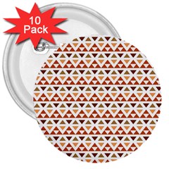 Geometric Tribal Pattern Design 3  Buttons (10 Pack) 