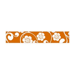 Orange Floral Walls  Flano Scarf (mini) by ConteMonfrey