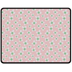 Pink Spring Blossom Double Sided Fleece Blanket (medium)  by ConteMonfrey