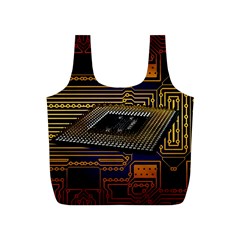 Processor-cpu-board-circuits Full Print Recycle Bag (s) by Jancukart