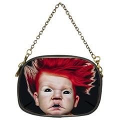 Creepy Boy Portrait Art Chain Purse (two Sides) by dflcprintsclothing