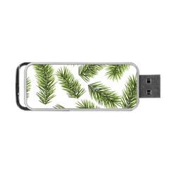 Fir Branch Pattern Christmas Decorative Portable Usb Flash (one Side) by artworkshop