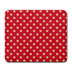 Felt Background Paper Red Yellow Star Large Mousepads by artworkshop