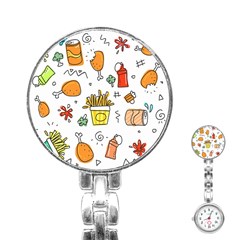 Cute Sketch  Fun Funny Collection Stainless Steel Nurses Watch by artworkshop