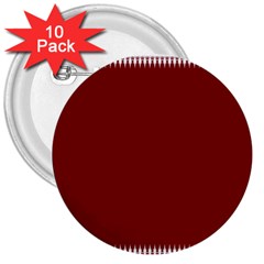 Christmas Red Graphic 3  Buttons (10 Pack) 