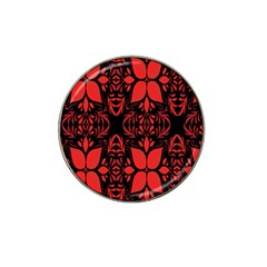 Christmas Red Black Xmas Gift Hat Clip Ball Marker by artworkshop