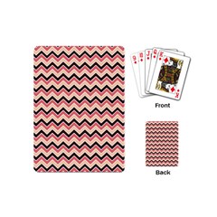 Geometric Pink Waves  Playing Cards Single Design (mini) by ConteMonfrey