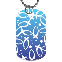 Blue Fish Water Aquarium Dog Tag (one Side) by danenraven