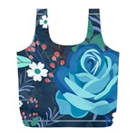 Floral Background Digital Art Full Print Recycle Bag (L)