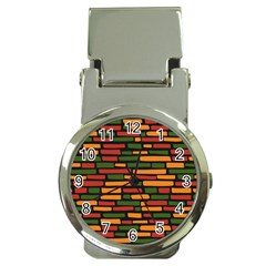 Ethiopian Bricks - Green, Yellow And Red Vibes Money Clip Watch by ConteMonfreyShop
