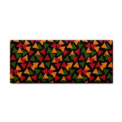 Ethiopian Triangles - Green, Yellow And Red Vibes Hand Towel by ConteMonfreyShop
