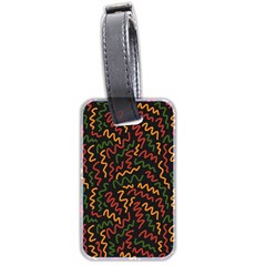Ethiopian Inspired Doodles Abstract Luggage Tag (two Sides) by ConteMonfreyShop