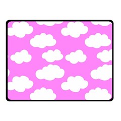 Purple Clouds   Double Sided Fleece Blanket (small) by ConteMonfreyShop
