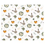 Rabbit, Lions And Nuts   Double Sided Flano Blanket (Small) 50 x40  Blanket Back