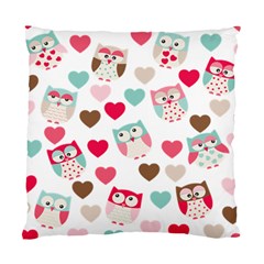 Lovely Owls Standard Cushion Case (two Sides)