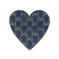 Blue Golden Bee   Magnet (heart) by ConteMonfreyShop