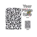 Black And White Leopard Print Jaguar Dots Playing Cards 54 Designs (Mini) Front - Joker1