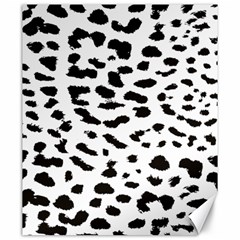 Leopard Print Jaguar Dots Black And White Canvas 20  X 24  by ConteMonfreyShop