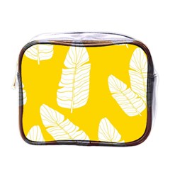 Yellow Banana Leaves Mini Toiletries Bag (one Side) by ConteMonfreyShop