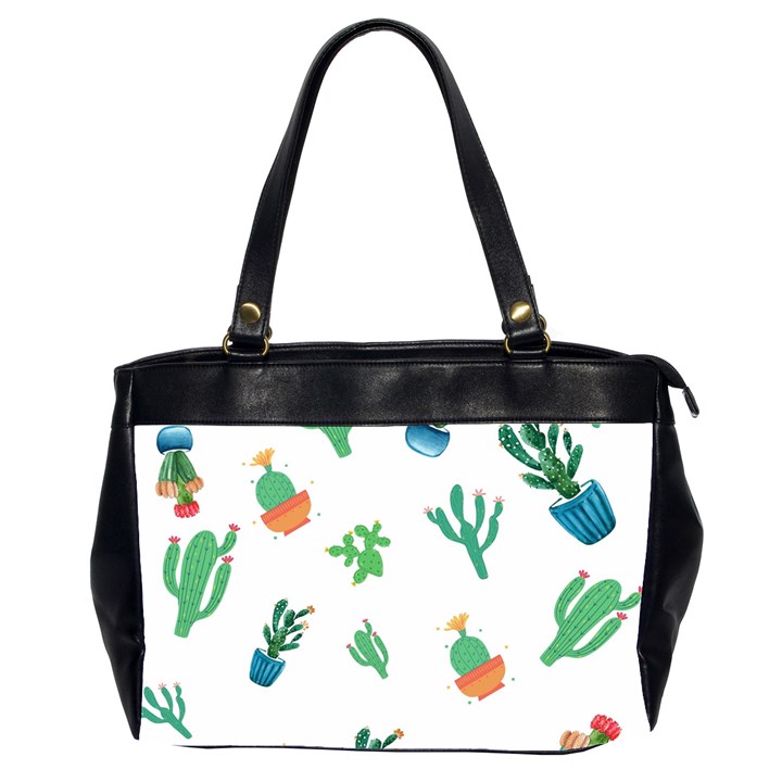 Among Succulents And Cactus  Oversize Office Handbag (2 Sides)