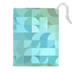 Geometric Ocean   Drawstring Pouch (5xl)