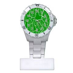 Green Banana Leaves Plastic Nurses Watch