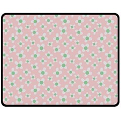 Pink Spring Blossom Double Sided Fleece Blanket (medium) by ConteMonfreyShop