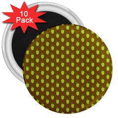 All The Green Apples 3  Magnet (10 Pack) by ConteMonfreyShop