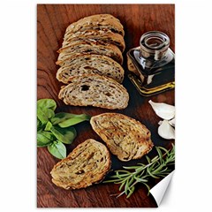 Oil, Basil, Garlic, Bread And Rosemary - Italian Food Canvas 20  X 30  by ConteMonfrey