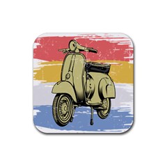 I`m Waiting On My Vespa Rubber Coaster (square) by ConteMonfrey