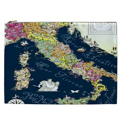 Map Italy Blue Cosmetic Bag (xxl) by ConteMonfrey