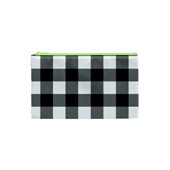 Black And White Plaided  Cosmetic Bag (xs) by ConteMonfrey