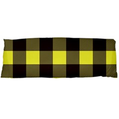 Black And Yellow Big Plaids Body Pillow Case (dakimakura)