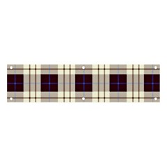 Gray, Purple And Blue Plaids Banner And Sign 4  X 1  by ConteMonfrey