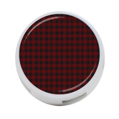 Black Red Small Plaids 4-port Usb Hub (one Side) by ConteMonfrey