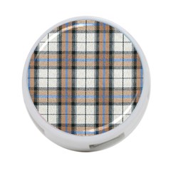 Cute Blue Grey White Plaids 4-port Usb Hub (one Side) by ConteMonfrey