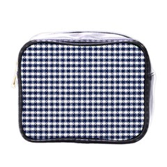 Small Blue And White Plaids Mini Toiletries Bag (one Side) by ConteMonfrey