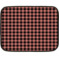 Straight Black Pink Small Plaids  Double Sided Fleece Blanket (mini)  by ConteMonfrey