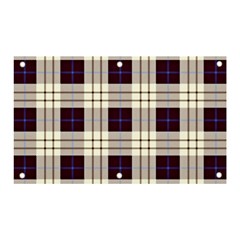 Purple, Blue And White Plaids Banner And Sign 5  X 3  by ConteMonfrey