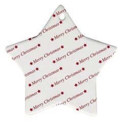 Christmas Cute Star Ornament (two Sides) by nateshop