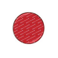 Cute Christmas Red Hat Clip Ball Marker (4 Pack)