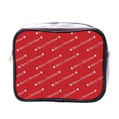 Cute Christmas Red Mini Toiletries Bag (one Side) by nateshop