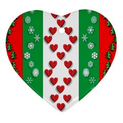 Christmas-05 Heart Ornament (two Sides) by nateshop