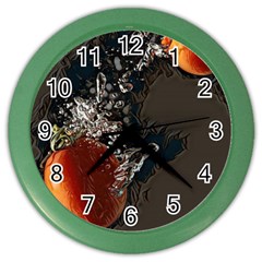 Fresh Water Tomatoes Color Wall Clock by ConteMonfrey